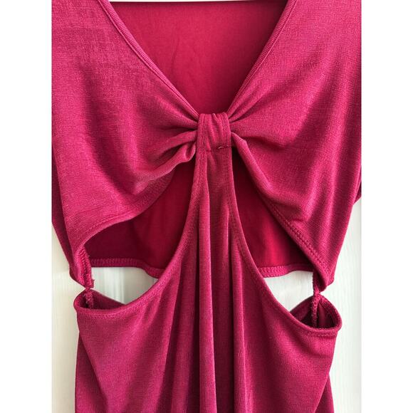 Follow the Sun Women's Cut Out Pink Mini Dress size Medium - Picture 6 of 9